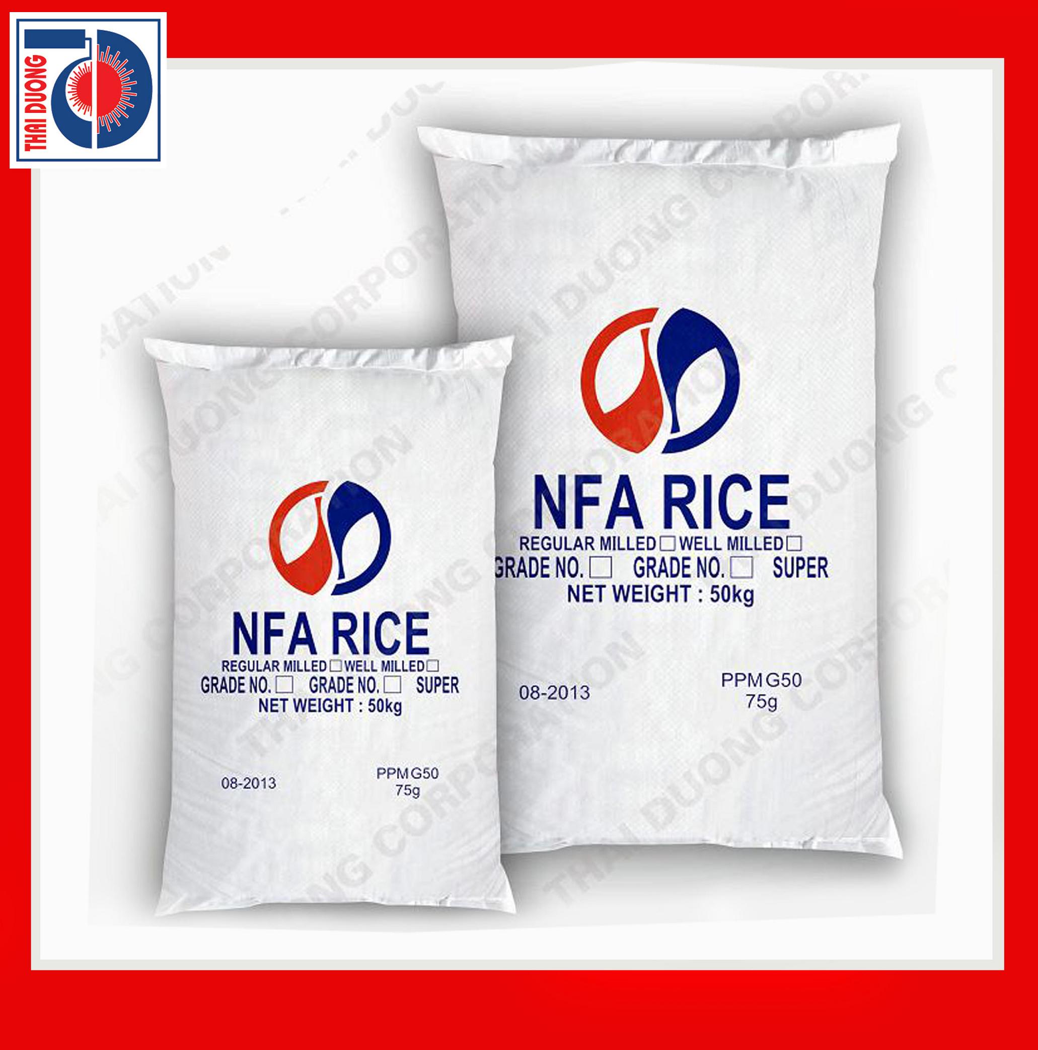 PP woven packaging bags for food industries 